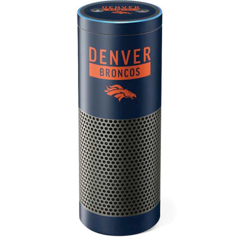 NFL Denver Broncos Blue Performance Series Amazon Echo Skin