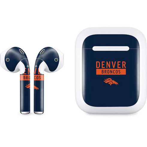 NFL Denver Broncos Blue Performance Series Apple AirPods Skin