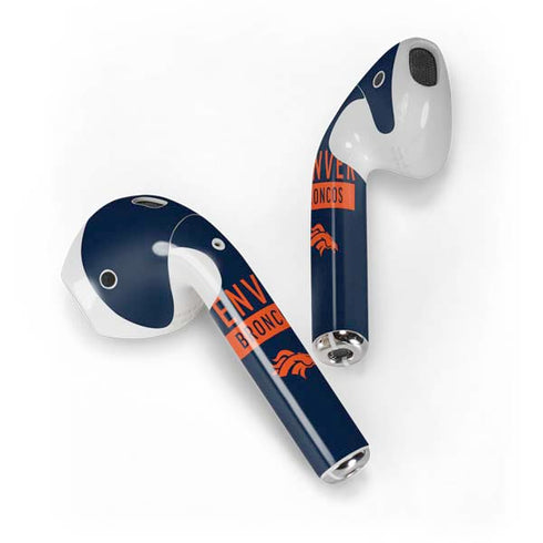 NFL Denver Broncos Blue Performance Series Apple AirPods Skin