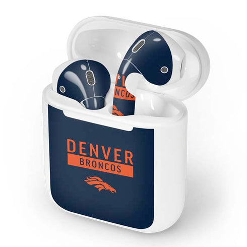 NFL Denver Broncos Blue Performance Series Apple AirPods Skin