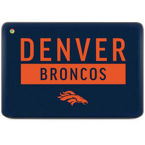 NFL Denver Broncos Blue Performance Series HP Chromebook Skin