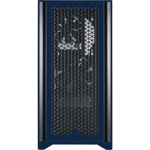 NFL Denver Broncos Blue Performance Series Corsair 4000D Tempered Glass Mid-Tower ATX Case Skin