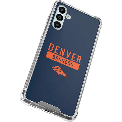NFL Denver Broncos Blue Performance Series Galaxy A13 5G Clear Case
