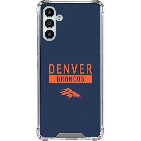 NFL Denver Broncos Blue Performance Series Galaxy A13 5G Clear Case