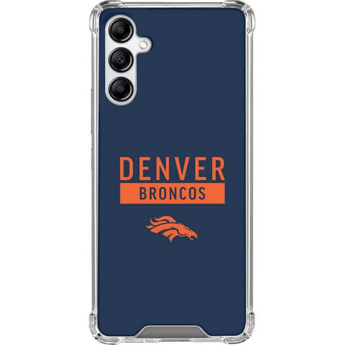 NFL Denver Broncos Blue Performance Series Galaxy A14 5G Clear Case