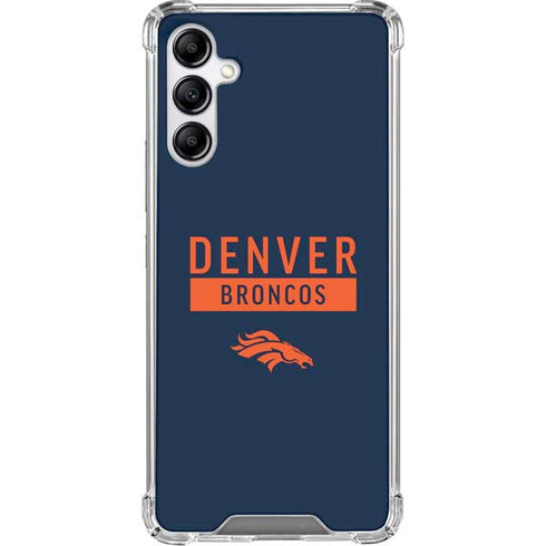 NFL Denver Broncos Blue Performance Series Galaxy A15 5G Clear Case