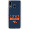 NFL Denver Broncos Blue Performance Series Galaxy A20 Clear Case