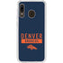 NFL Denver Broncos Blue Performance Series Galaxy A20 Clear Case