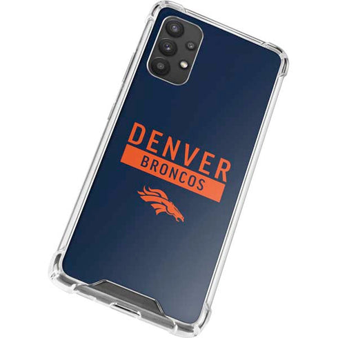 NFL Denver Broncos Blue Performance Series Galaxy A32 5G Clear Case
