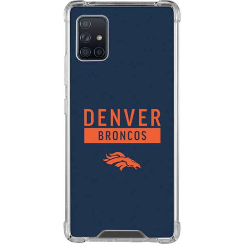NFL Denver Broncos Blue Performance Series Galaxy A51 5G Clear Case