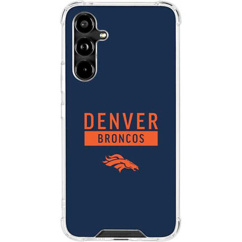 NFL Denver Broncos Blue Performance Series Galaxy A54 5G Clear Case