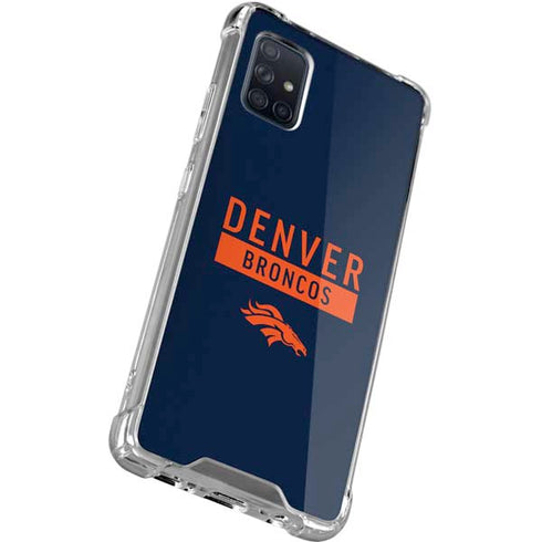 NFL Denver Broncos Blue Performance Series Galaxy A71 5G Clear Case