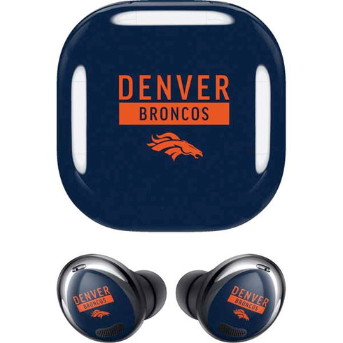 NFL Denver Broncos Blue Performance Series Galaxy Buds Pro Skin