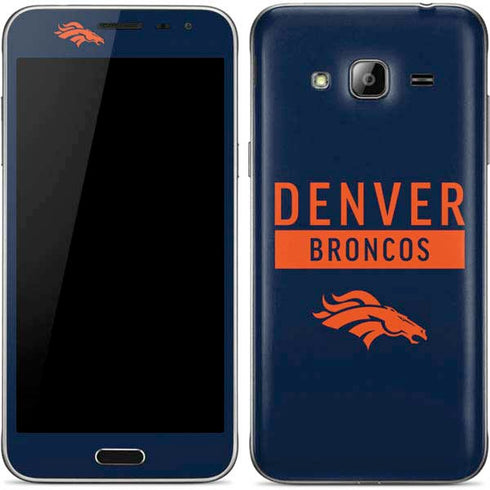 NFL Denver Broncos Blue Performance Series Galaxy J3 Skin