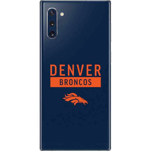NFL Denver Broncos Blue Performance Series Galaxy Note 10 Skin