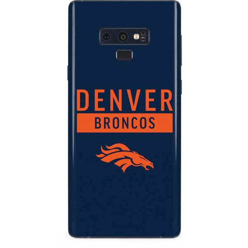 NFL Denver Broncos Blue Performance Series Galaxy Note 9 Skin