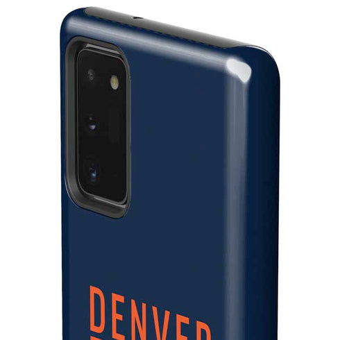 NFL Denver Broncos Blue Performance Series Galaxy Note20 5G Pro Case