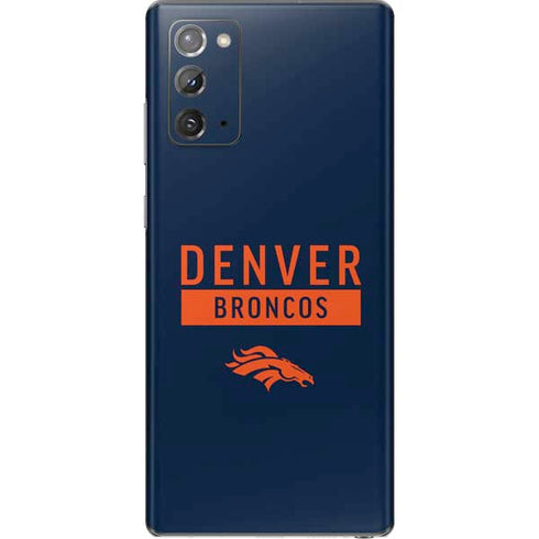 NFL Denver Broncos Blue Performance Series Galaxy Note20 5G Skin