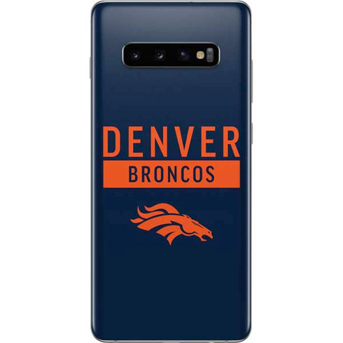 NFL Denver Broncos Blue Performance Series Galaxy S10 Plus Skin