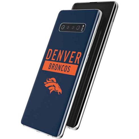 NFL Denver Broncos Blue Performance Series Galaxy S10 Plus Skin