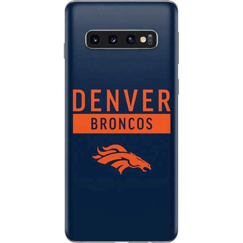 NFL Denver Broncos Blue Performance Series Galaxy S10 Skin
