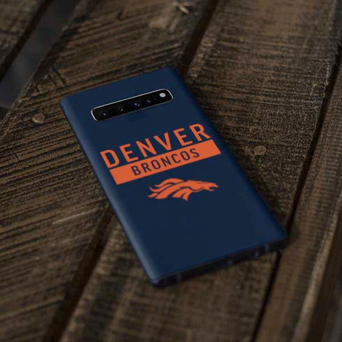 NFL Denver Broncos Blue Performance Series Galaxy S10 Skin