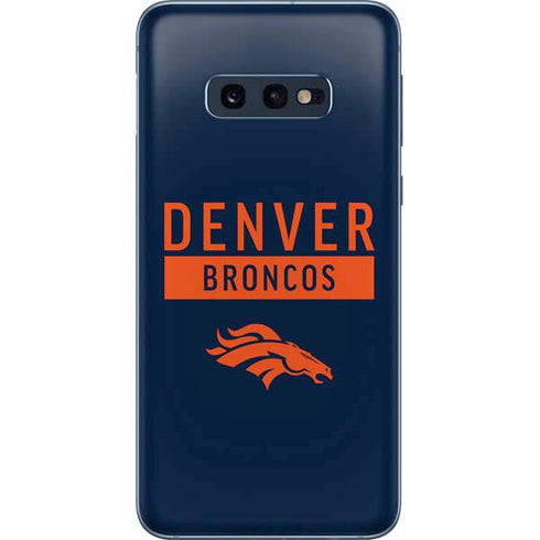 NFL Denver Broncos Blue Performance Series Galaxy S10e Skin