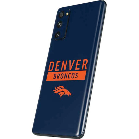 NFL Denver Broncos Blue Performance Series Galaxy S20 Fan Edition Skin