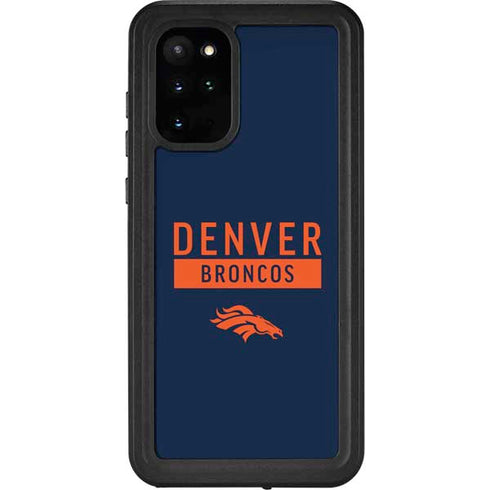 NFL Denver Broncos Blue Performance Series Galaxy S20 Plus Waterproof Case