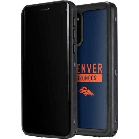 NFL Denver Broncos Blue Performance Series Galaxy S20 Plus Waterproof Case