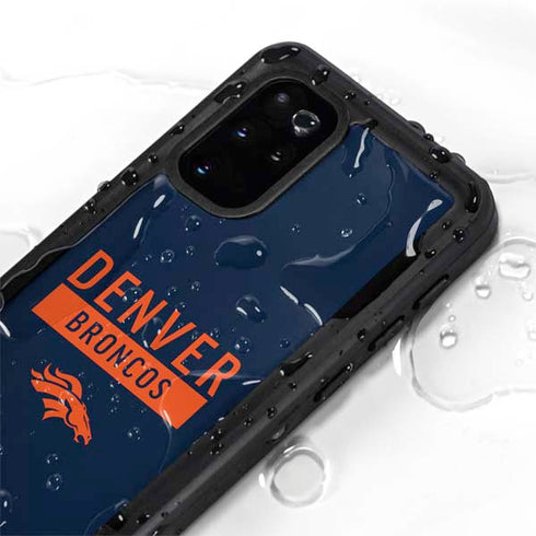 NFL Denver Broncos Blue Performance Series Galaxy S20 Plus Waterproof Case