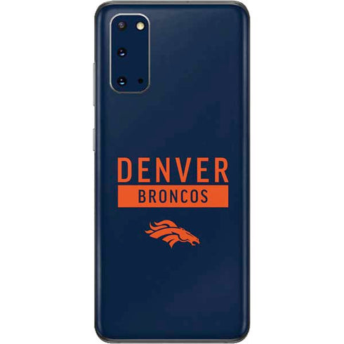 NFL Denver Broncos Blue Performance Series Galaxy S20 Skin