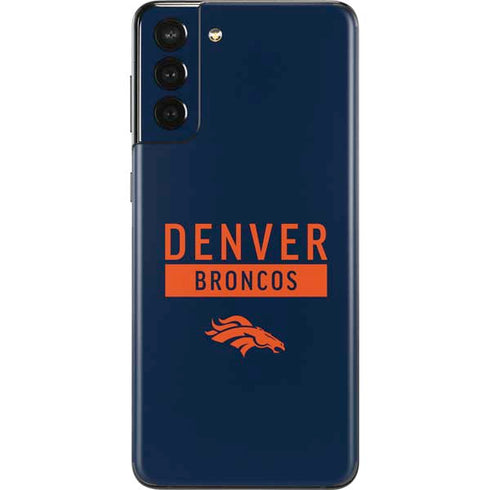 NFL Denver Broncos Blue Performance Series Galaxy S21 Plus 5G Skin