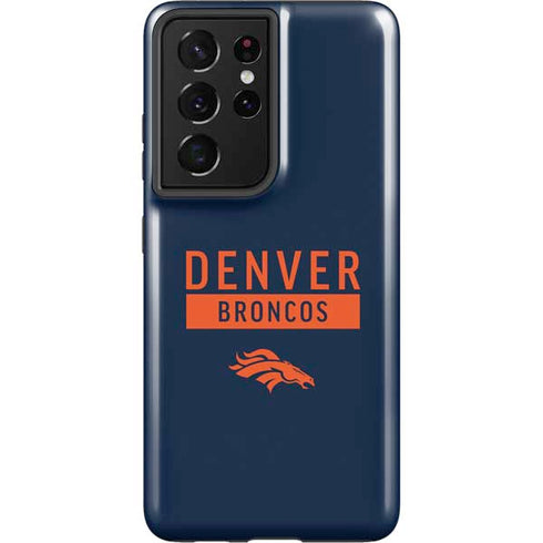 NFL Denver Broncos Blue Performance Series Galaxy S21 Ultra 5G Pro Case