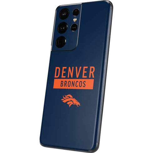 NFL Denver Broncos Blue Performance Series Galaxy S21 Ultra 5G Skin