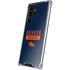 NFL Denver Broncos Blue Performance Series Galaxy S22 Ultra Clear Case