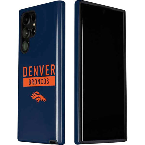 NFL Denver Broncos Blue Performance Series Galaxy S22 Ultra Pro Case