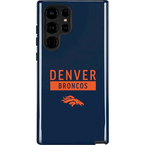 NFL Denver Broncos Blue Performance Series Galaxy S22 Ultra Pro Case