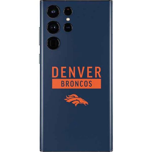 NFL Denver Broncos Blue Performance Series Galaxy S22 Ultra Skin
