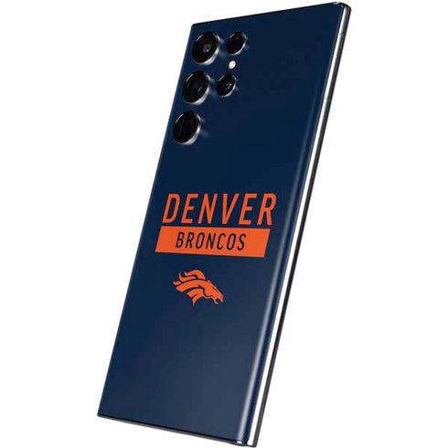 NFL Denver Broncos Blue Performance Series Galaxy S22 Ultra Skin
