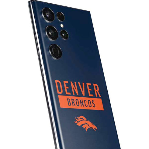 NFL Denver Broncos Blue Performance Series Galaxy S22 Ultra Skin