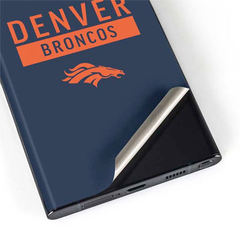 NFL Denver Broncos Blue Performance Series Galaxy S22 Ultra Skin