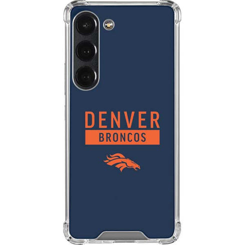 NFL Denver Broncos Blue Performance Series Galaxy S23 Clear Case