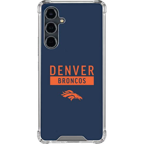 NFL Denver Broncos Blue Performance Series Galaxy S23 FE Clear Case