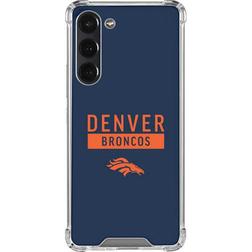 NFL Denver Broncos Blue Performance Series Galaxy S23 Plus Clear Case