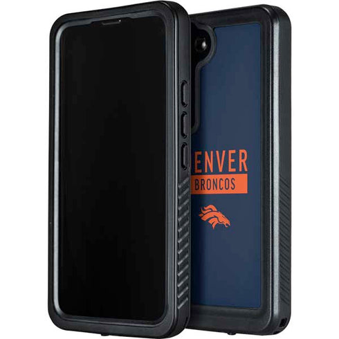 NFL Denver Broncos Blue Performance Series Galaxy S23 Waterproof Case