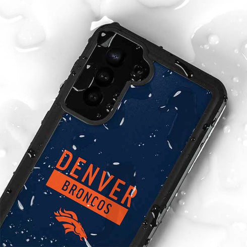 NFL Denver Broncos Blue Performance Series Galaxy S23 Waterproof Case