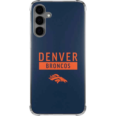 NFL Denver Broncos Blue Performance Series Galaxy S24 Plus Clear Case