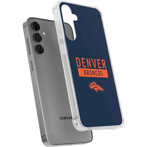 NFL Denver Broncos Blue Performance Series Galaxy S24 Plus Clear Case