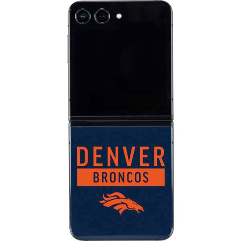 NFL Denver Broncos Blue Performance Series Galaxy Z Flip5 5G Skin
